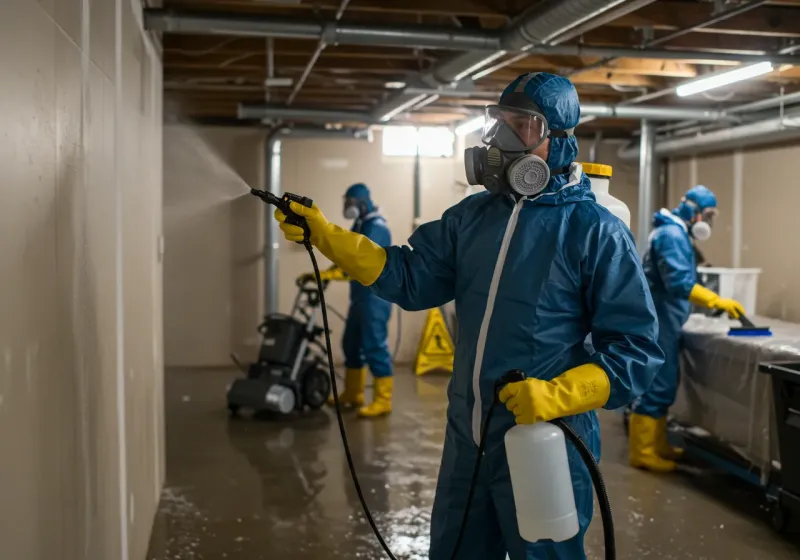 Basement Sanitization and Antimicrobial Treatment process in Golden Beach, MD